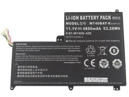 Batería para CLEVO W740BAT-6